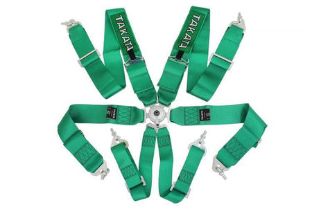 ARNÉS DEPORTIVO TAKATA 6P 3" VERDE