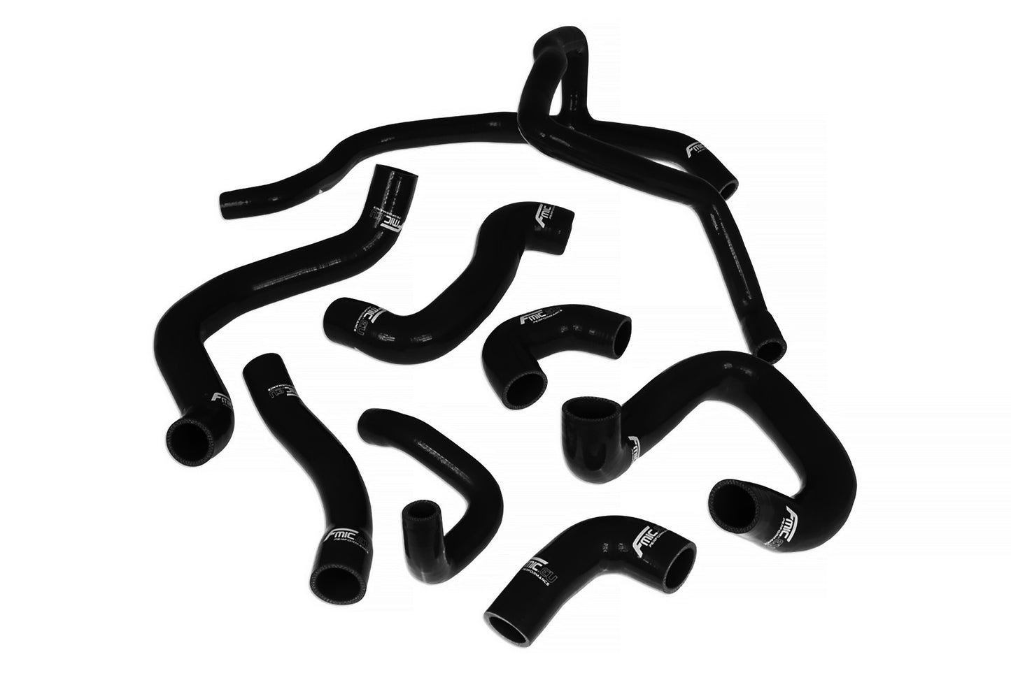 Kit Manguitos Refrigerante Silicona FMIC.EU BMW E30 M20 320 325 - Negro - Imagen 3