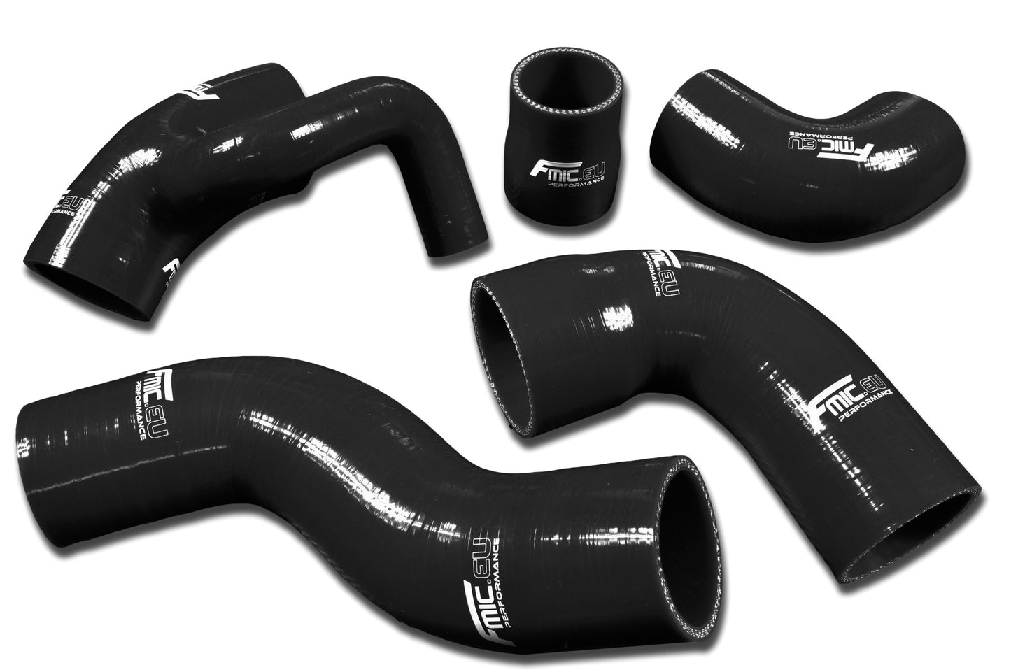 Kit de Manguito de Admisión de Silicona FMIC.EU Volvo 850 T-5 T-5R 93-97 S70 V70 T5 2.3L - Negro - Imagen 2