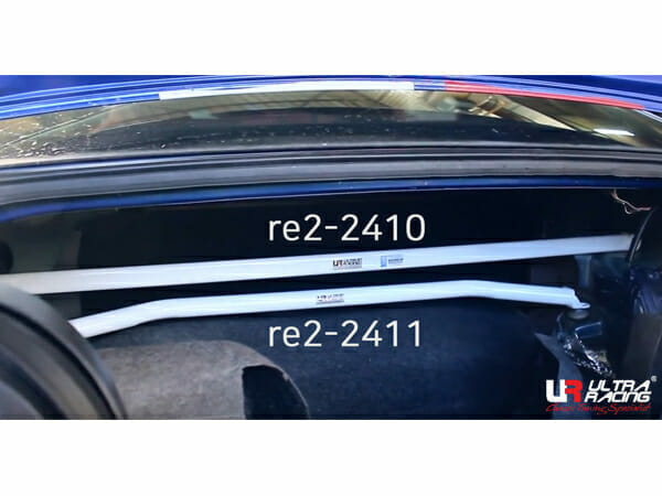 Barra de Torretas Trasera Superior Ultra Racing (2410) para Ford Mustang S-197/S-197II