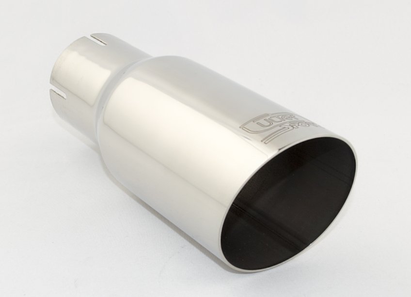 Cola de Escape Universal Redonda 76mm, Longitud 120mm - Imagen 2