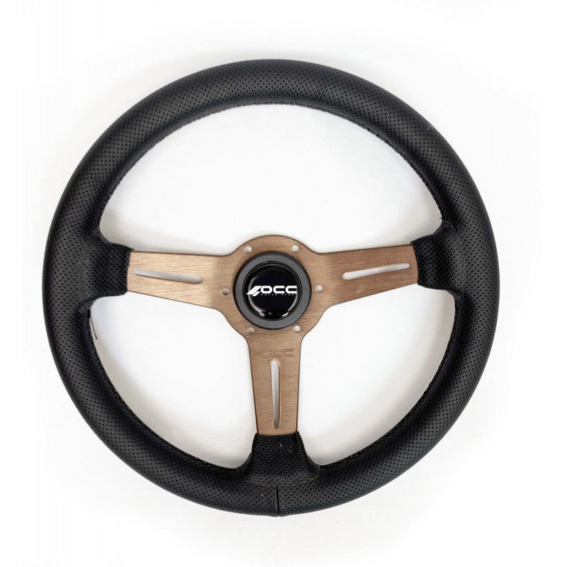 VOLANTE PLANO CLASSIC PIEL PERFORADA OCC MOTOR SPORT