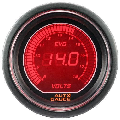 Nuevo Indicador de Voltaje Auto Gauge Serie Evo - Imagen 2