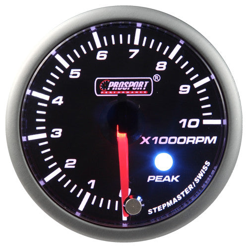 Indicador Taquímetro Prosport Stepper Motor Peak Series 52mm Verde - Imagen 2
