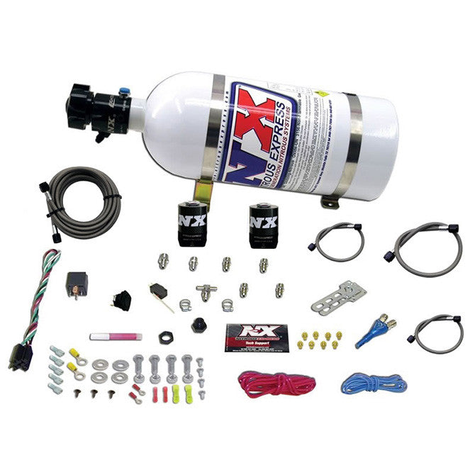 Sistema Nitroso NX 20923-15 Inyección Sencilla EFI (35-50-75 Hp) con Botella 6.8kg 15Lb