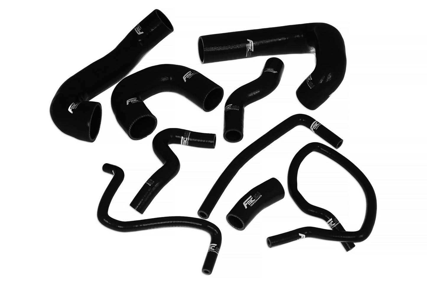 Kit de Manguitos de Silicona Intercooler FMIC.EU Saab 9-3 2.0T 2003-2007 - Negro