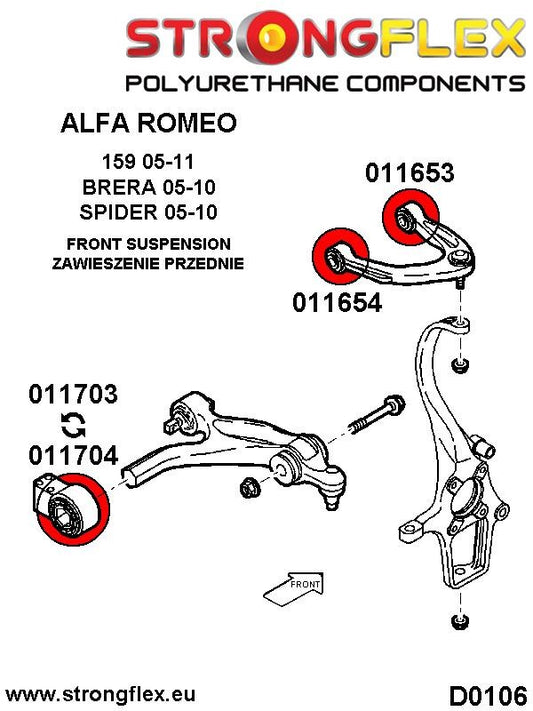 011653A: Casquillo del Trapecio Superior Delantero - Sport