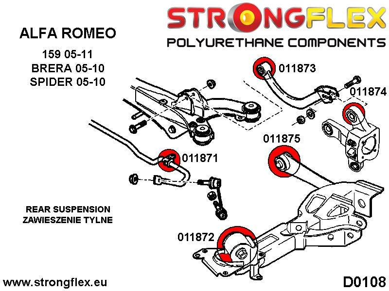 011873A: Casquillo del Brazo de Suspensión Trasero Superior SPORT - Imagen 4