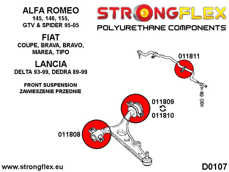 016244A: Kit Completo de Silentblocks de Suspensión SPORT - Imagen 2