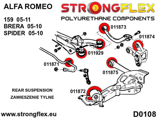 016245B: Kit de silentblocks travesaño trasero