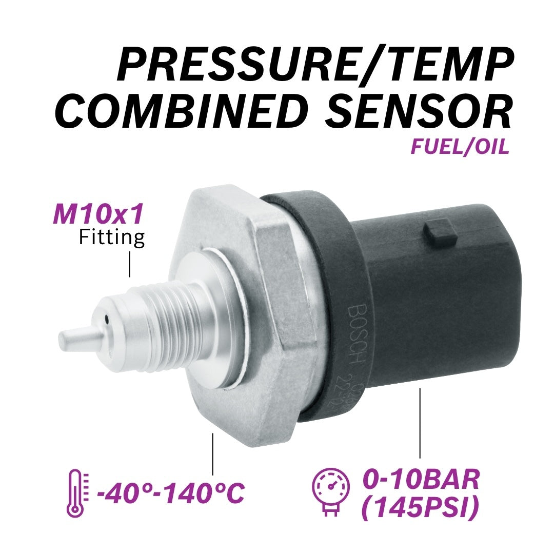 Sensor Combinado Bosch de Presión de Líquido/Temp. 10 bar 140 °C