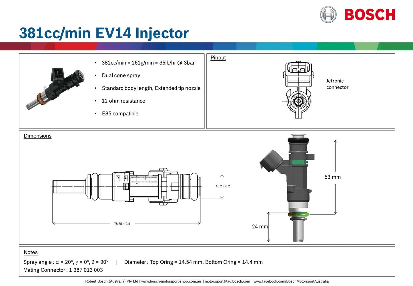Inyector Bosch 380cc - Imagen 2