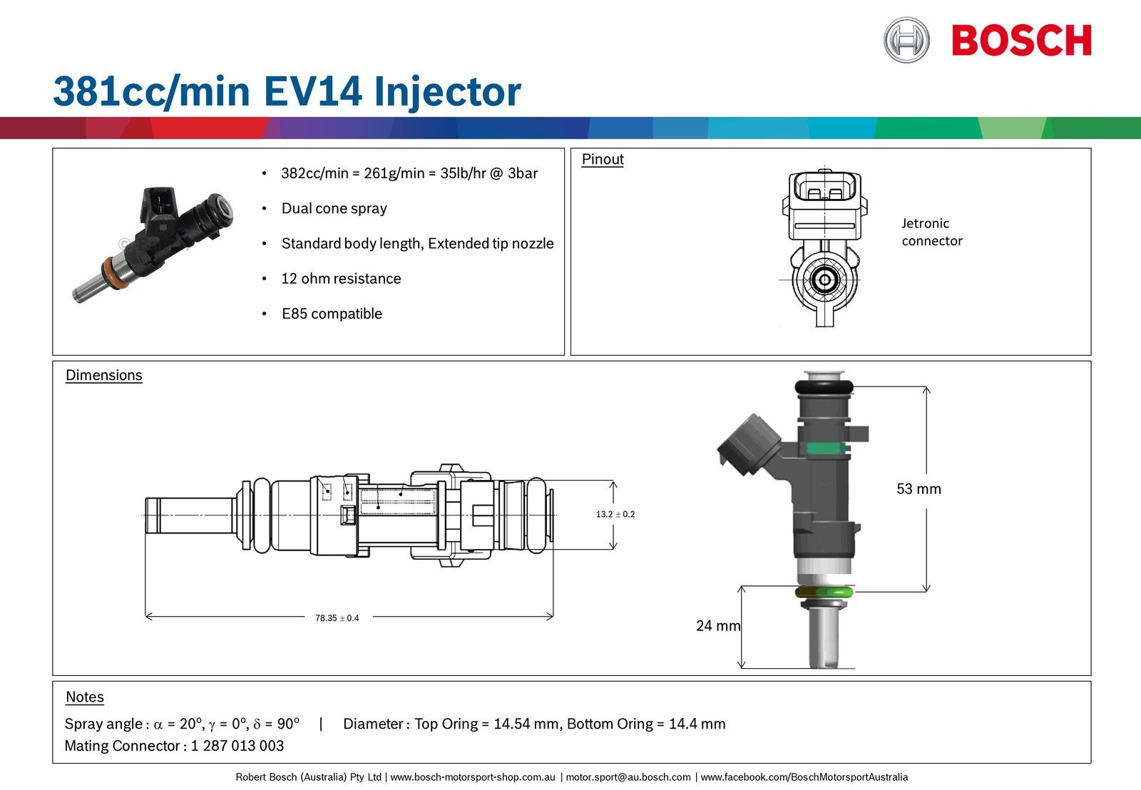 Inyector Bosch 380cc - Imagen 2