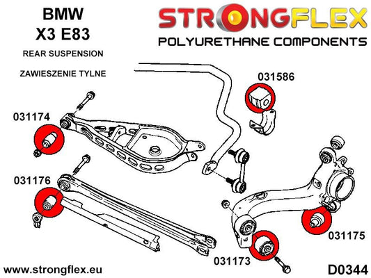 031173A: Silentblock Delantero del Brazo de Suspensión Trasero SPORT
