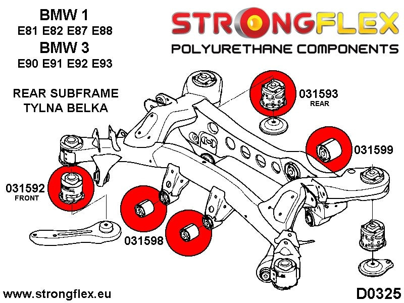 031592A: Silentblock Delantero SPORT de Subchasis Trasero - Imagen 6