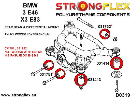 031751B: Silentblock Delantero del Diferencial Trasero E46