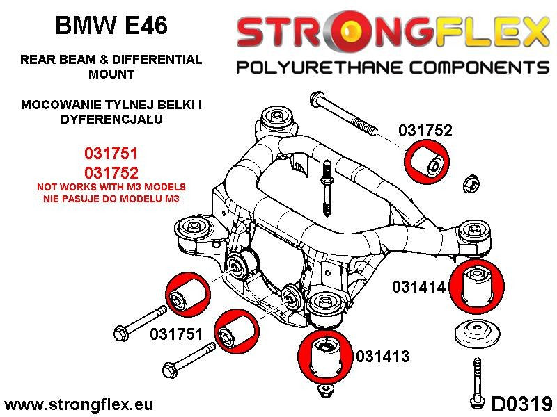 036145B: Kit Completo de Silentblocks Suspensión BMW E46 - Imagen 3