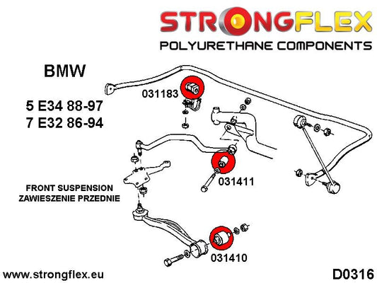 036173A: Kit Completo de Silentblocks de Suspensión SPORT
