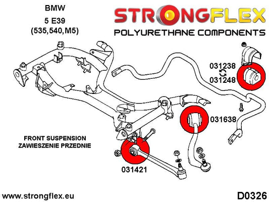 036233B: Kit Completo de Silentblocks Suspensión E39 Sedan