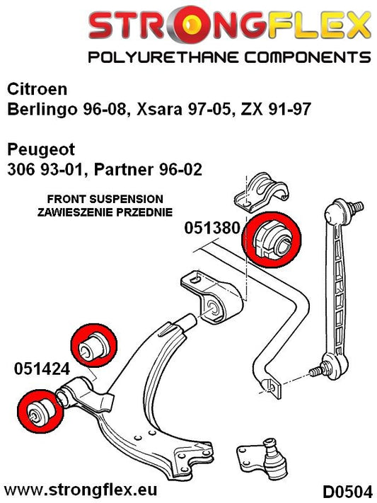 051380B: Soporte Barra Estabilizadora Delantera