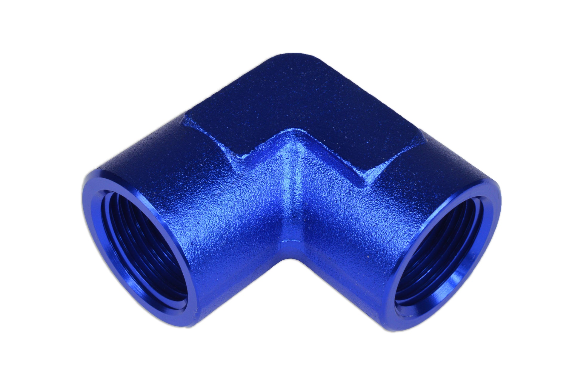 Adaptador 1/2 NPT 90º Hembra-Hembra para Manguera Azul - Imagen 2