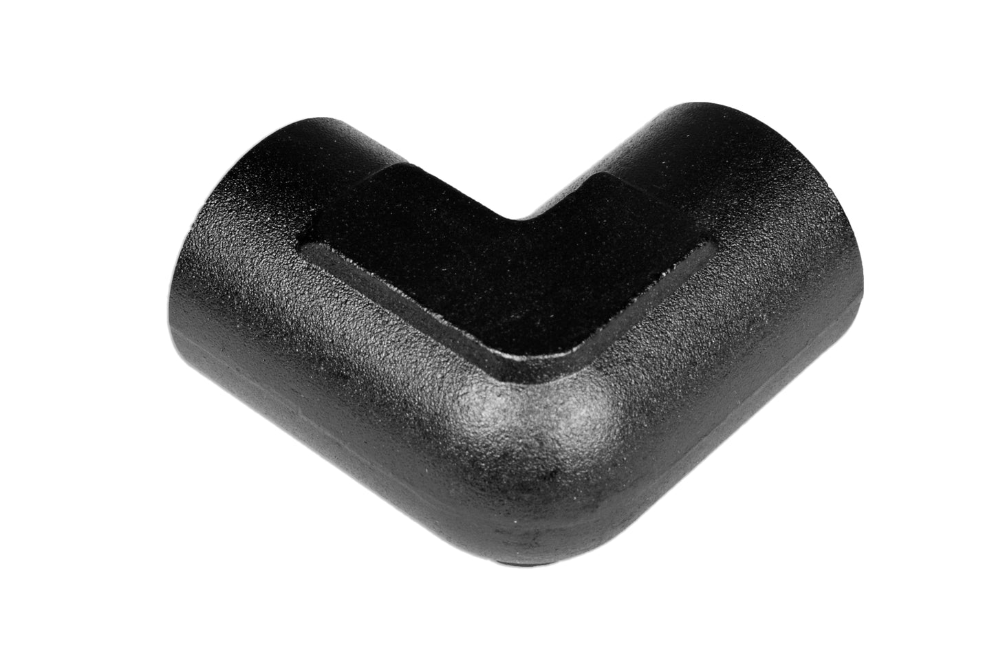 Adaptador 1/4 NPT 90º Hembra-Hembra, Racor de Manguera Negro - Imagen 2