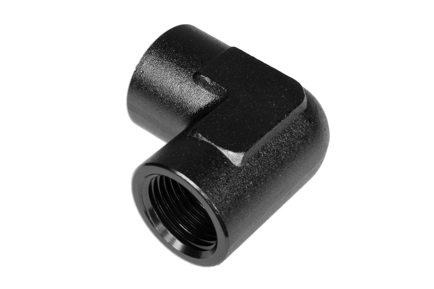 Adaptador 1/4 NPT 90º Hembra-Hembra, Racor de Manguera Negro - Imagen 4