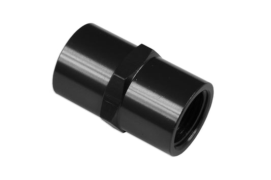 Adaptador Recto Hembra 1/4 NPT a 1/4 NPT, Racor de Manguera de Aceite, Negro