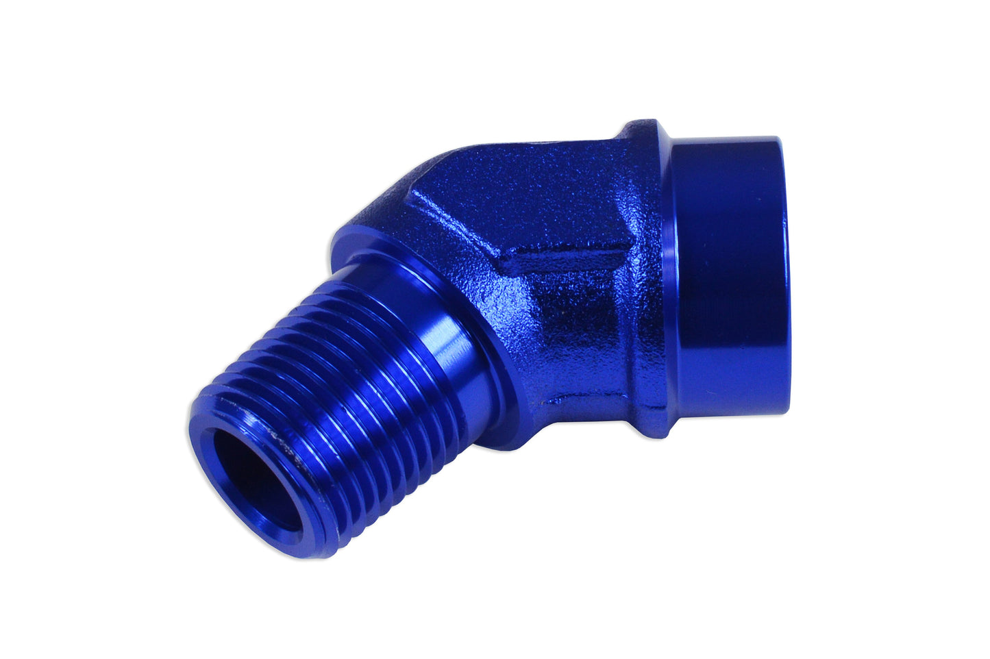 Adaptador 1/8 NPT 45º Hembra-Macho Para Manguera Azul - Imagen 3