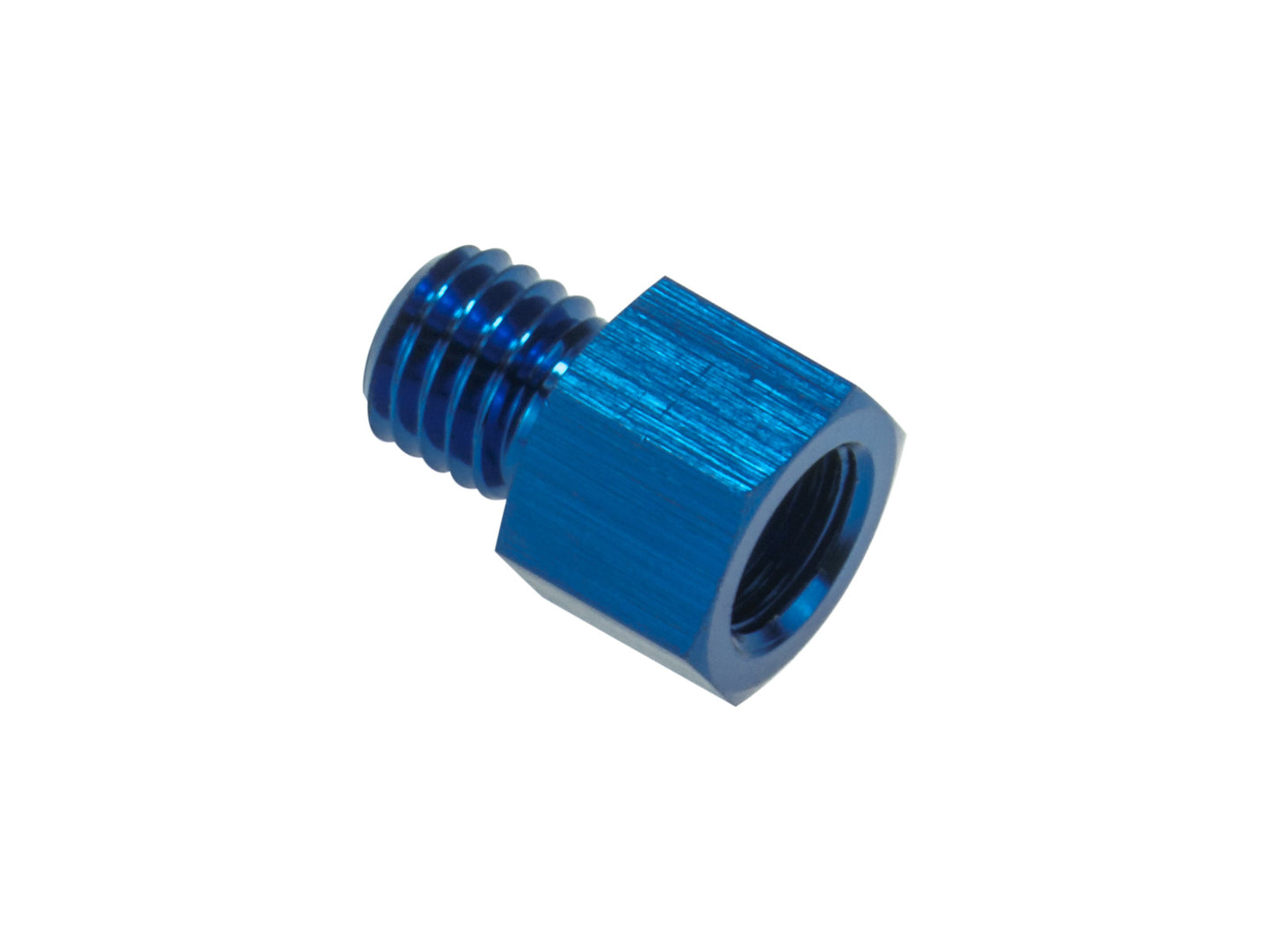 Adaptador Sensor Presión Aceite/Combustible 1/8 NPT Hembra a M10x1.5 Macho - Azul - Imagen 2