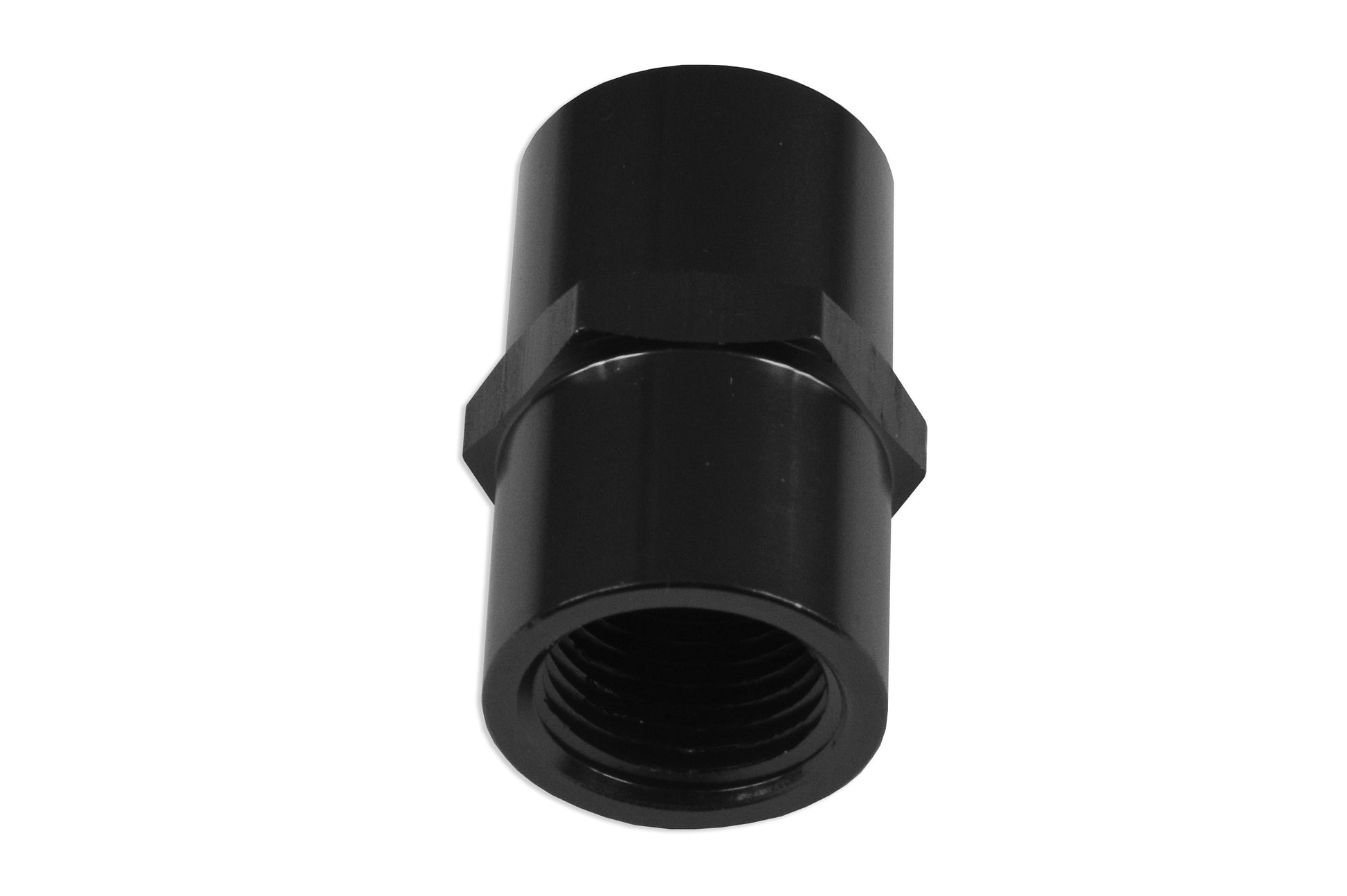 Adaptador Recto Hembra Unión Manguera Aceite 1/8 NPT a 1/8 NPT Negro