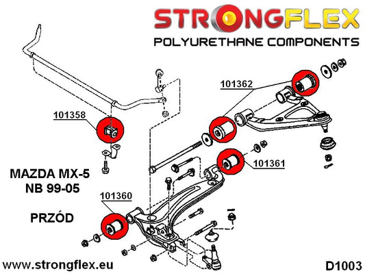 101362B: Silentblock Brazo Suspensión Delantero Superior