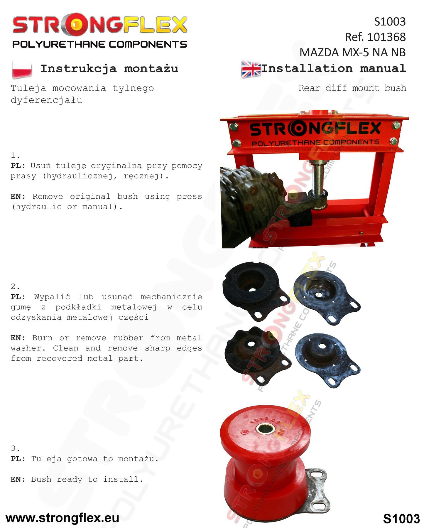 106128A: Kit Completo de Silentblocks de Poliuretano SPORT - Imagen 6