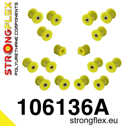 106136A: Kit silentblocks poliuretano suspensión trasera SPORT