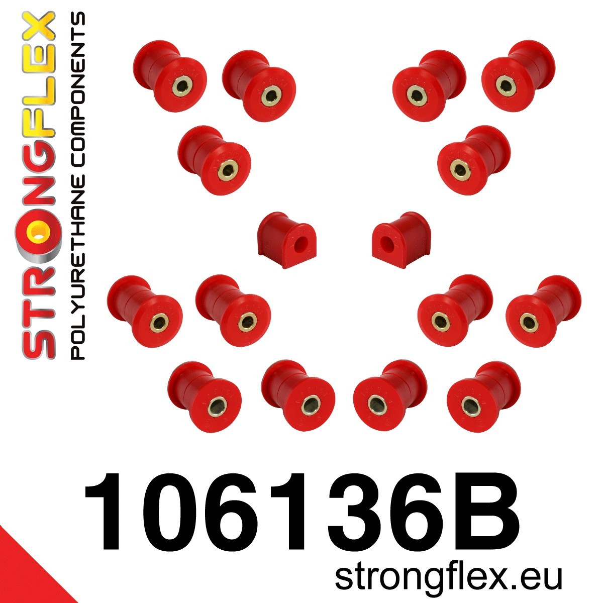 106136B: Kit de silentblocks de poliuretano para suspensión trasera - Imagen 4