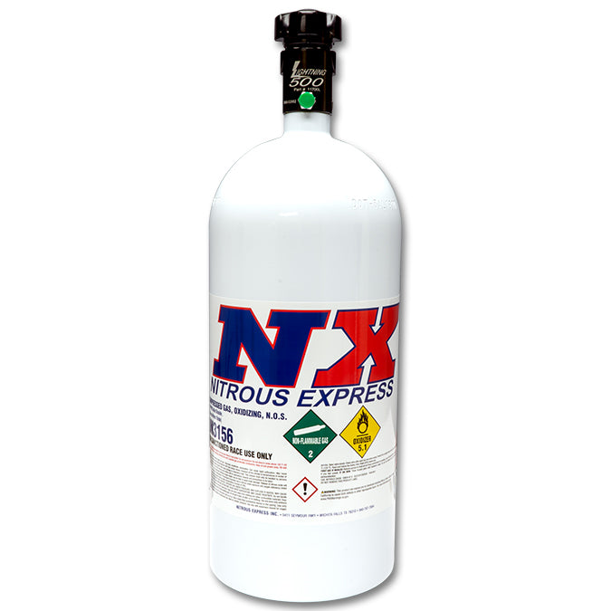 Botella 2.25kg (5Lb) Con Válvula Lightning 500 Nitrous Express NX 11050