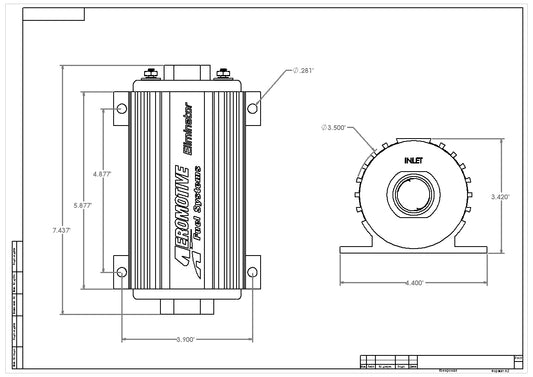 Bomba de Combustible Aeromotive 11104 Eliminator