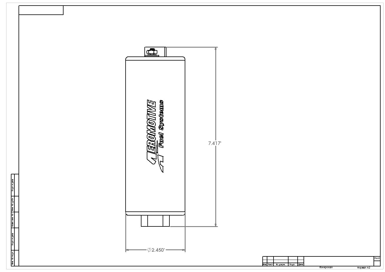 Bomba de Combustible Aeromotive 11103 A750 (Negro) 700HP EFI - Imagen 3