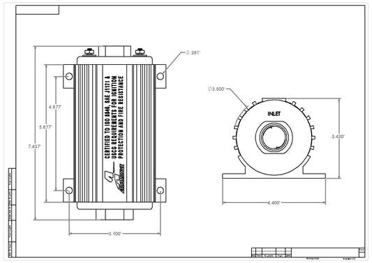 Bomba de Combustible Aeromotive 11110 Marine Eliminator