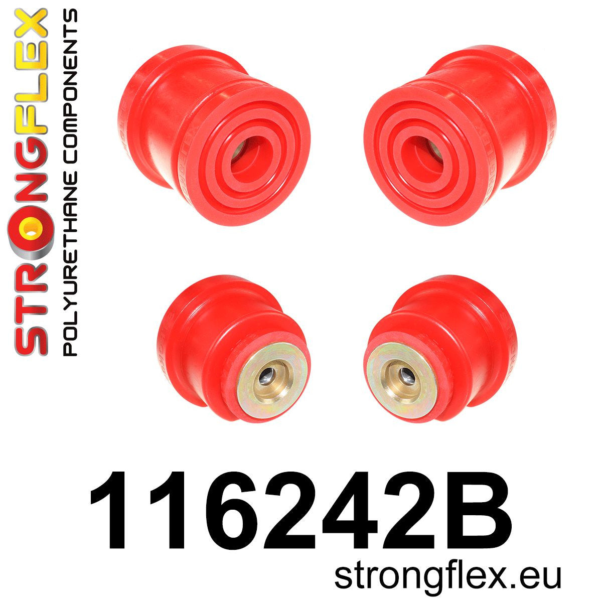 116242B: Kit de silentblocks del subchasis trasero - Imagen 2