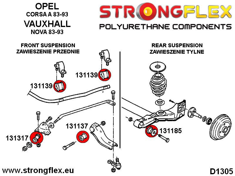 131137A: Silentblock Interior de Trapecio Delantero SPORT - Imagen 2