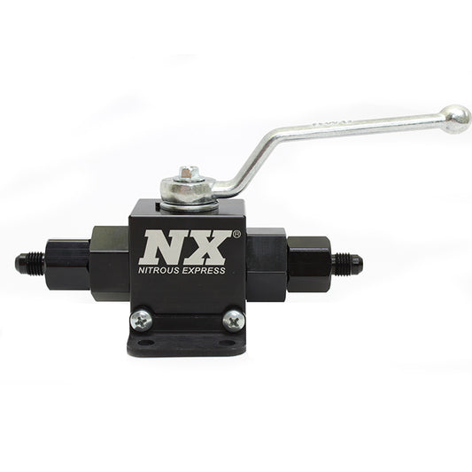 Válvula de Bola Ligera de Aluminio Billet 1/2 Inch I.D. Con Racores 4AN Nitrous Express NX-15159-4
