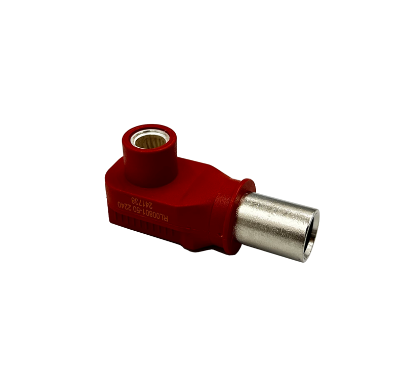 Conector Ecumaster RL00801-50RE; 8.0MM; RADLOK-50MM; Rojo - Imagen 3