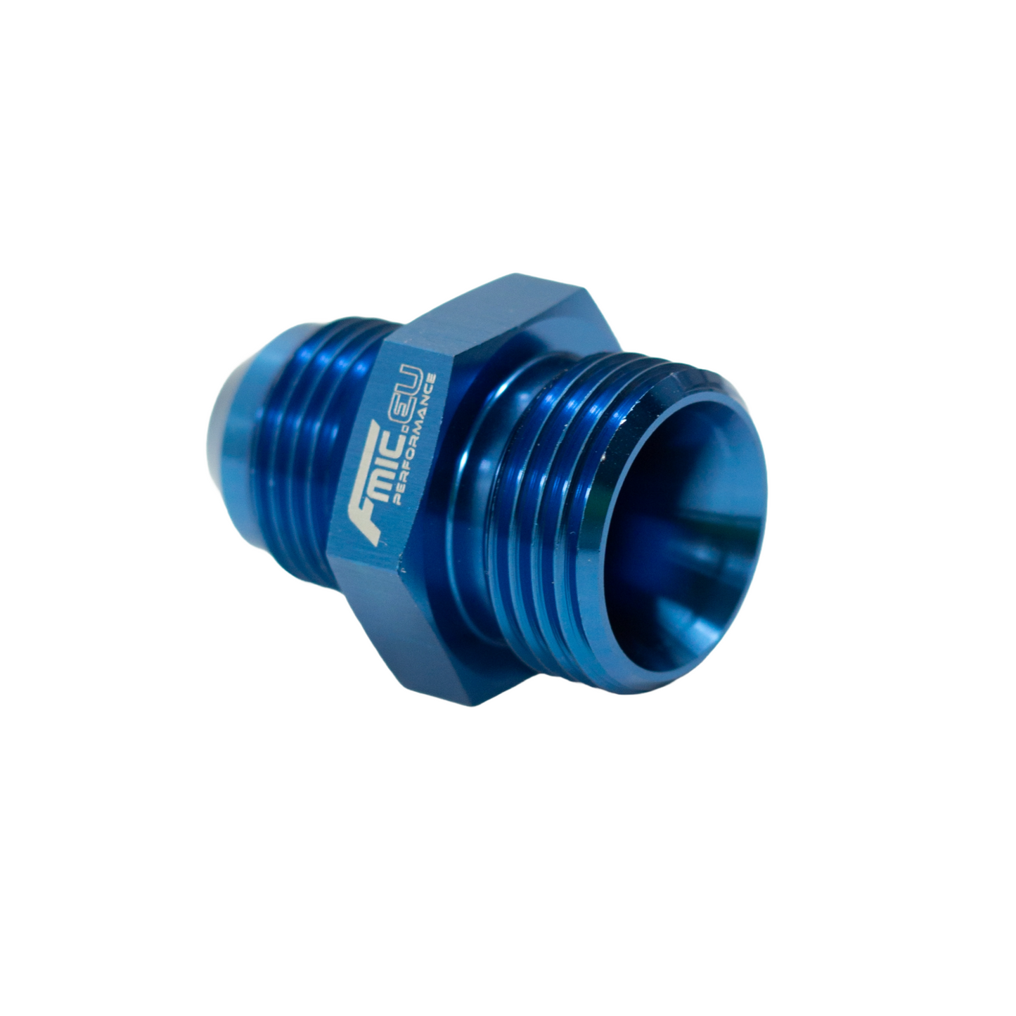Racor AN10 ORB Macho a AN8 Macho JIC Azul