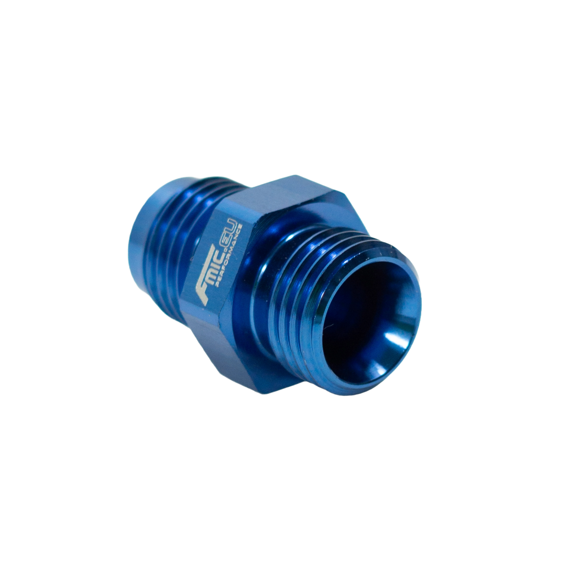 Racor AN6 ORB Macho a AN6 Macho JIC Azul - Imagen 2