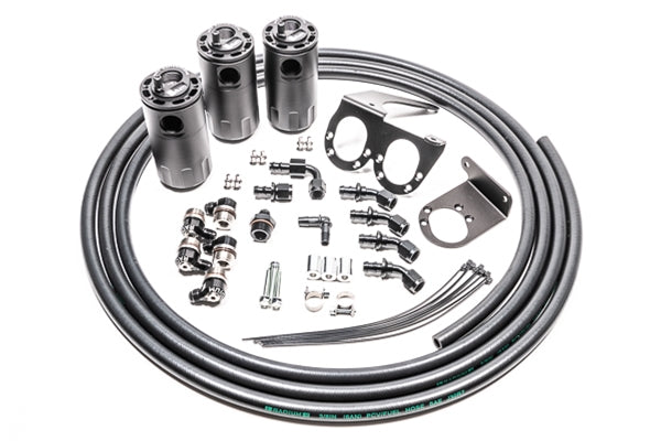 Kit Triple Catch Can Fluid Lock Radium Engineering Nissan R35 GT-R - Imagen 2