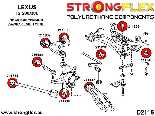 211837A: Silentblock Interior del Brazo de Suspensión Trasero SPORT
