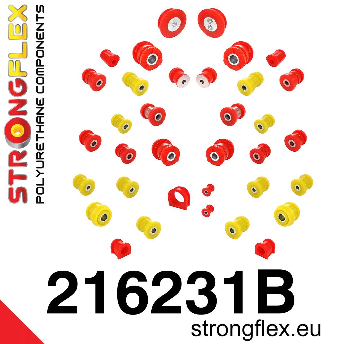 216231B: Kit Completo de Silentblocks de Poliuretano para Suspensión - Imagen 9
