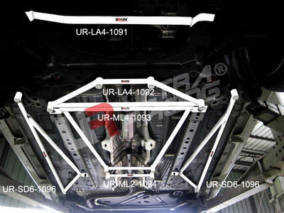 Refuerzo Inferior Central H 1093 Ultra Racing para Mazda 2 (Sedán) 07+