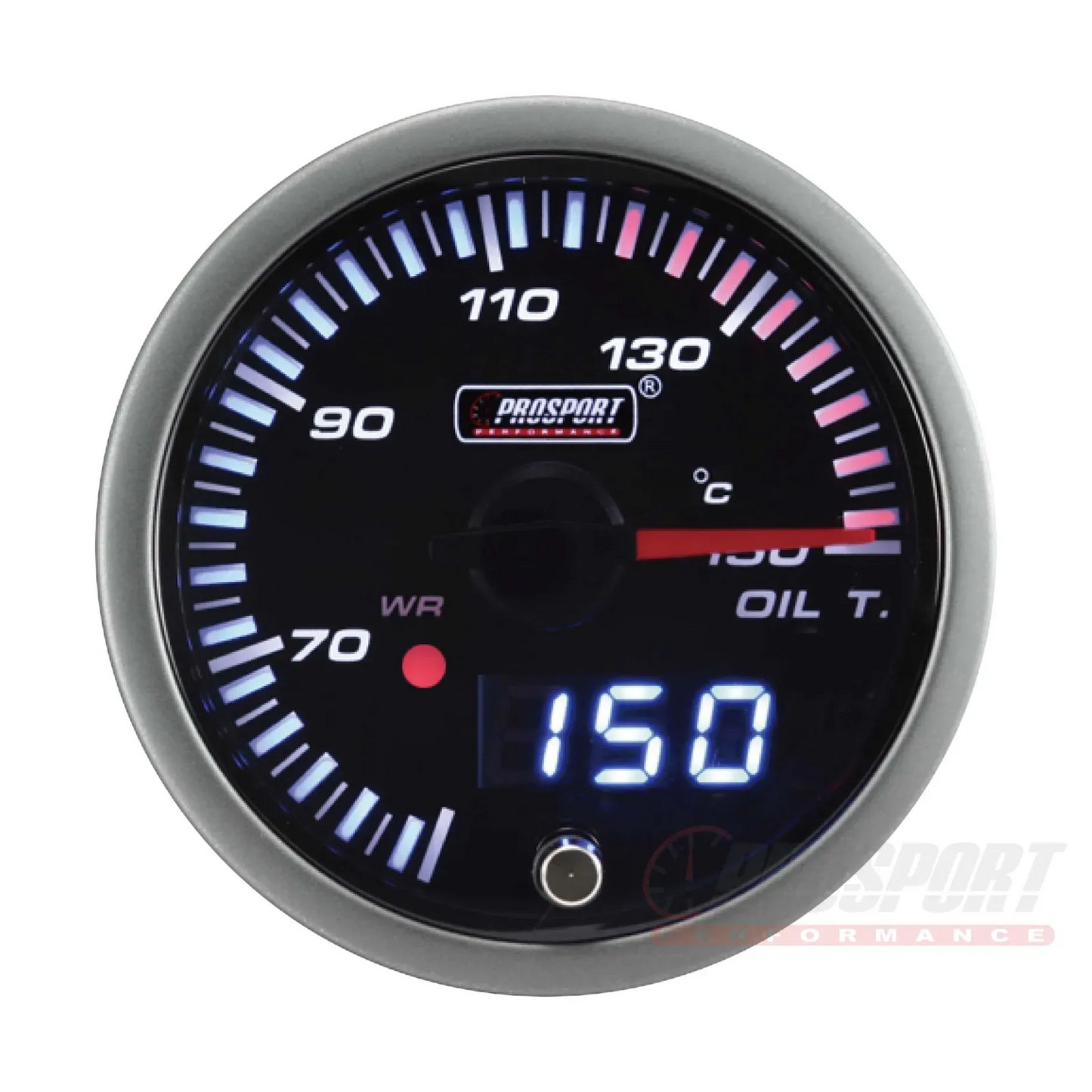 Prosport JDM Series 52mm - Medidor Temp. Aceite con Sensor Impermeable - Imagen 2